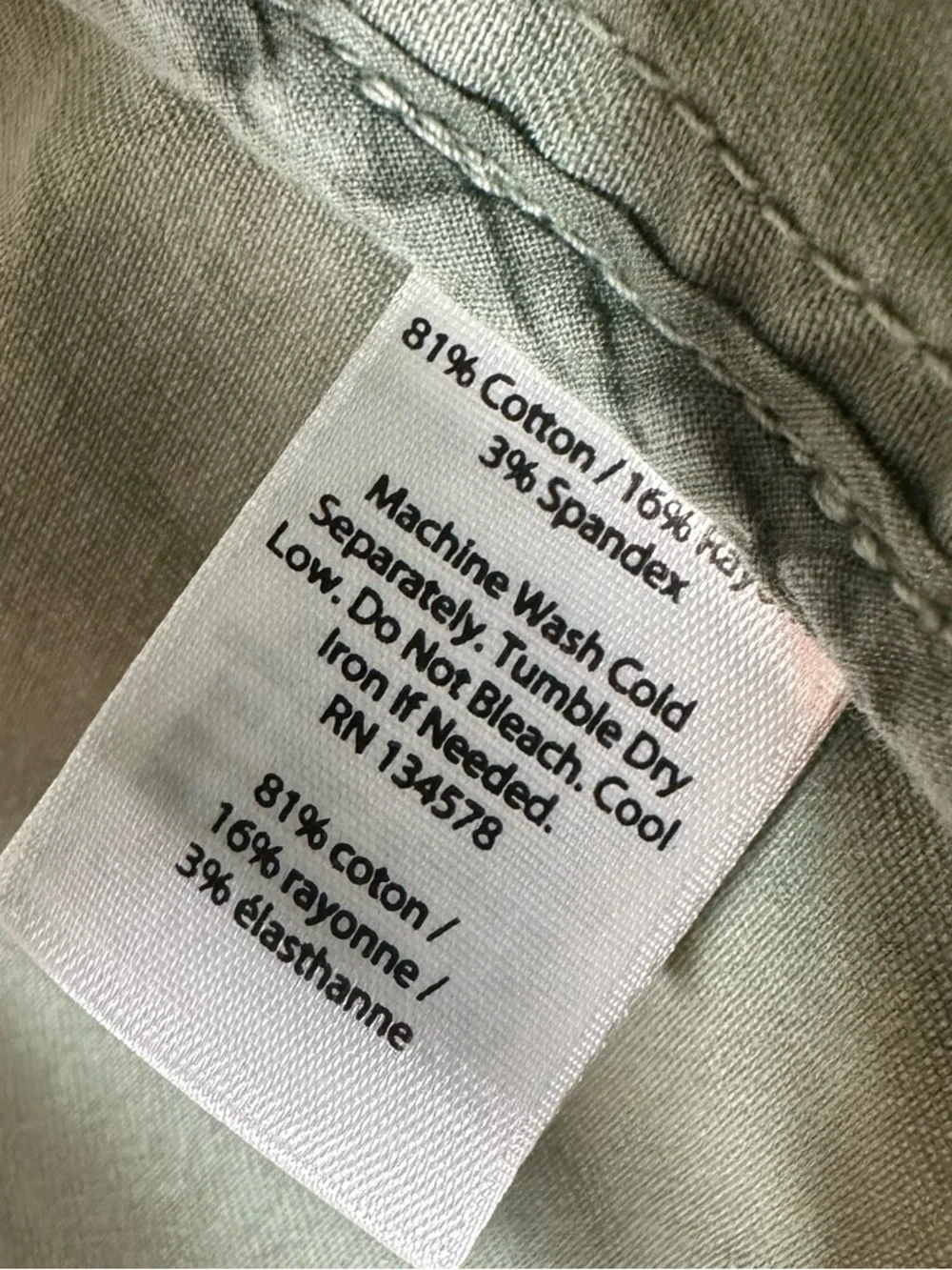 VINEYARD VINES Women's Small Army Green Military Inspired Utility Jacket Buttons - Picture 5 of 7